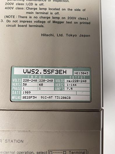 Used Hitachi HFC-VWS