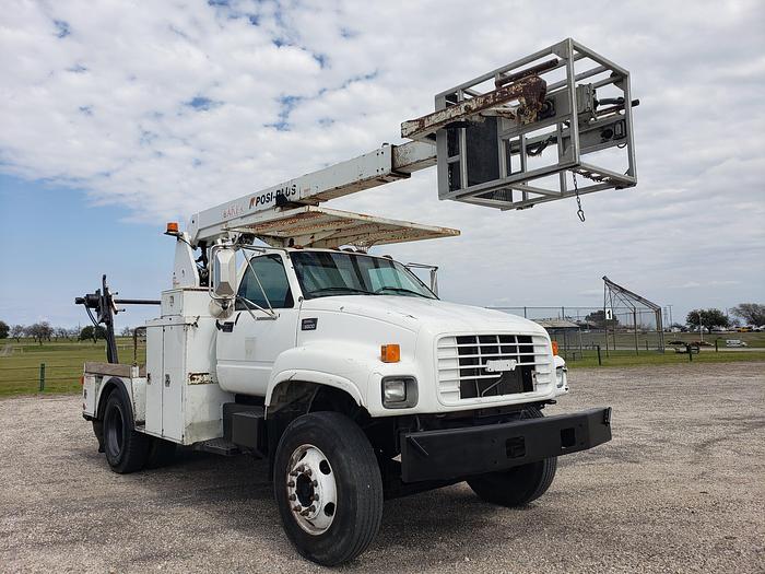 Used 2001 GMC 6500 Posi Plus Cable Placer Bucket Truck