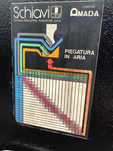 Usato PIEGATRICE SCHIAVI IDRAULICA 2500X80-100 TON