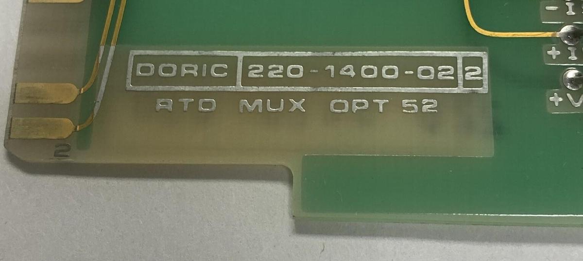 Used DORIC,220-1400-02 RTD MUX OPT52,PC BOARD LOT OF 2