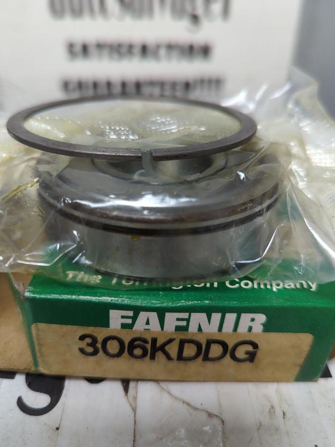 FAFNIR,306KDDG,DOUBLE SHIELDED DEEP GROOVE BALL BEARING WITH SNAP RING NOS