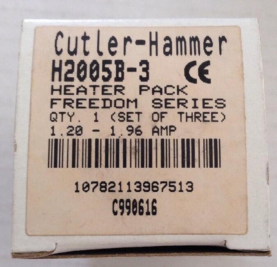 Cutler-Hammer,H2005B-3,Heater Pack H2005B-LOT OF 4