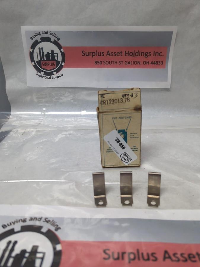 GE,CR123C13.7B,THERMAL OVERLOAD HEATER ELEMENT LOT OF 3 NOS