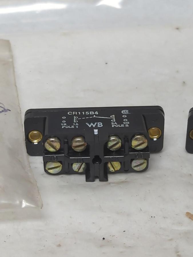 Used GENERAL ELECTRIC,CR115B4,SNAP-ACTING LIMIT SWITCH LOT OF 2 PRE-OWNED