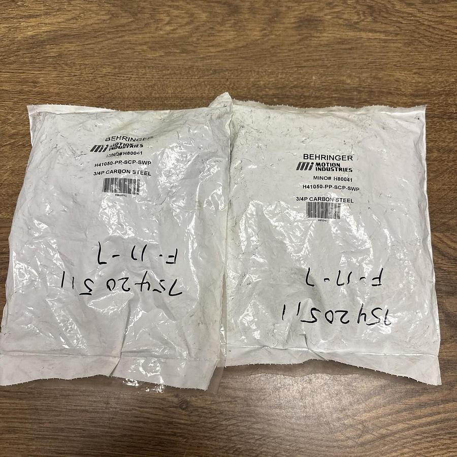 Behringer,H41050-PP-SCP-SWP,3/4P Carbon Steel Clamp LOT of 2