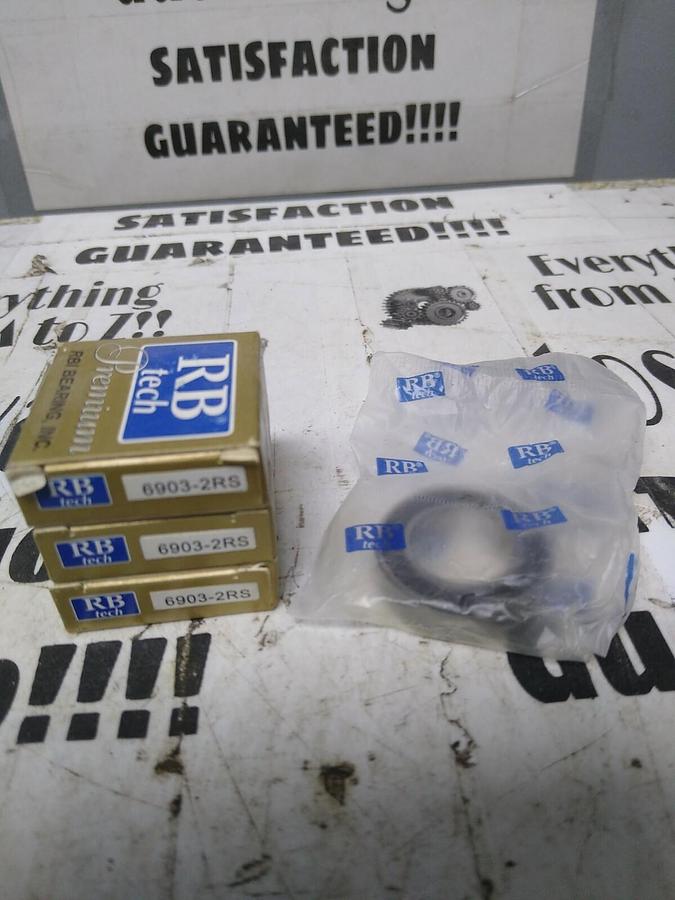 RB TECH,6903-2RS,SEALED BALL BEARING LOT OF 3 NOS