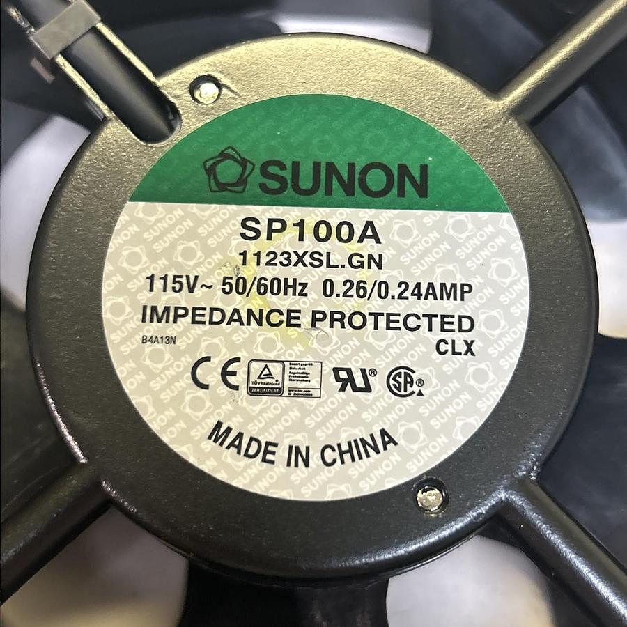 Used SUNON,SP100A,AXIAL FAN 115V 0.26/0.24A