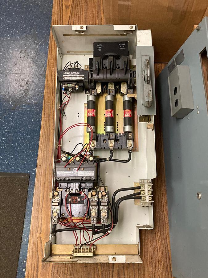 Used Allen-Bradley,2100 2112B,Size 3 Fused MCC Starter Feeder Bucket 32 INCH