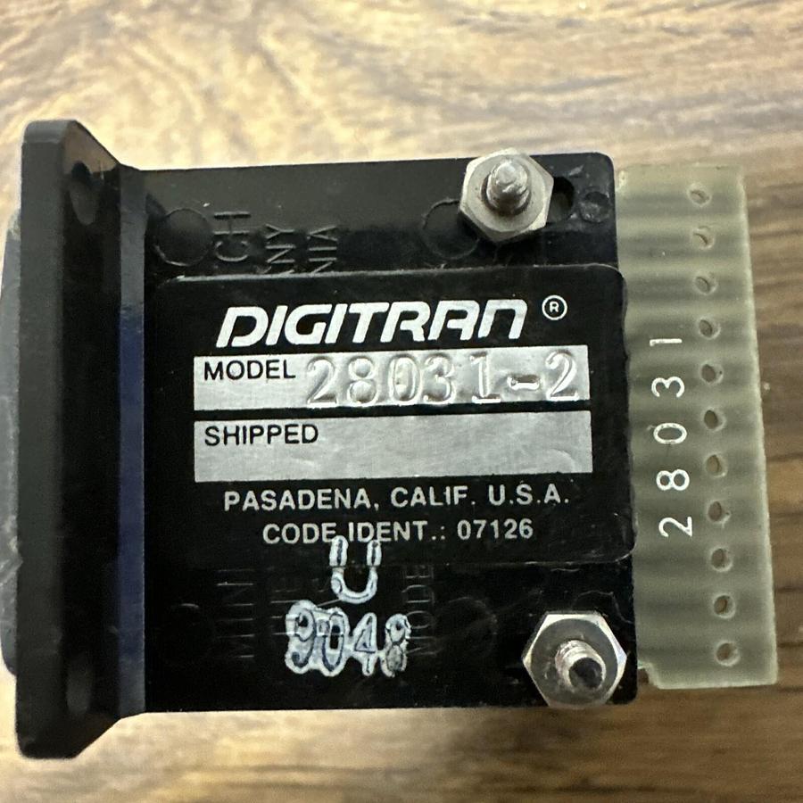 Used Digitran,28031-2,Rotary Thumbwheel Counter