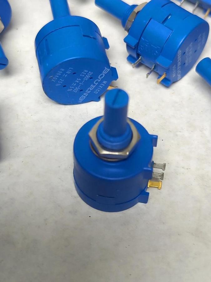 BOURNS,3590S-1-502,WIREWOUND POTENTIOMETER 5K OHM 10-TURN 5% LOT OF 25 NOS