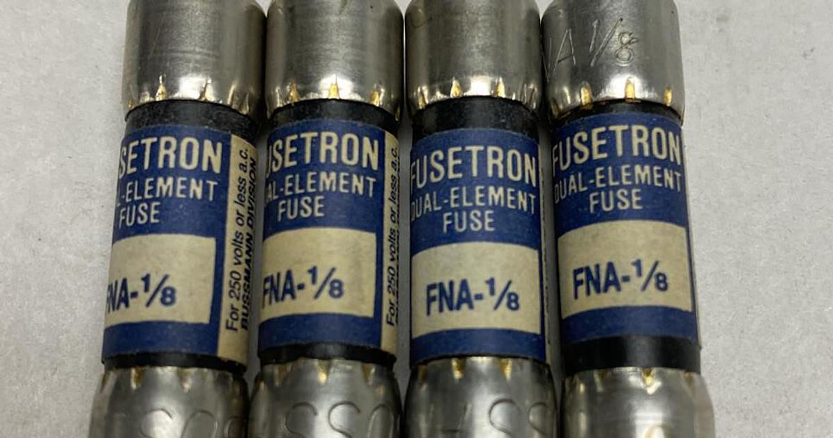Cooper Bussmann,FNA-1/8,Fuse 1/8 AMP Lot of 4 NOS