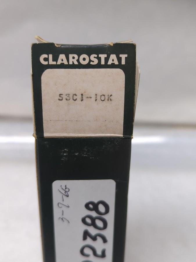 CLAROSTAT,53C1-10K,POTENTIOMETER 10KΩ NOS