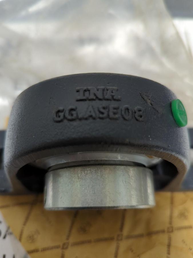 INA,GG-ASE-03,PILLOW BLOCK INA GE40-KRR-B BEARING WITH COLLAR 40MM BORE NOS