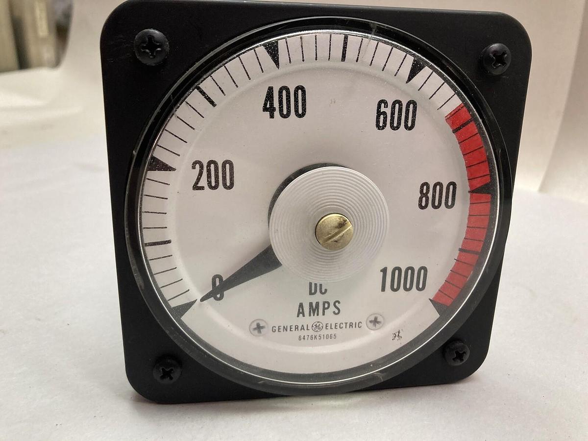 General Electric,6476K51065,0-1000 Amp Meter Gauge