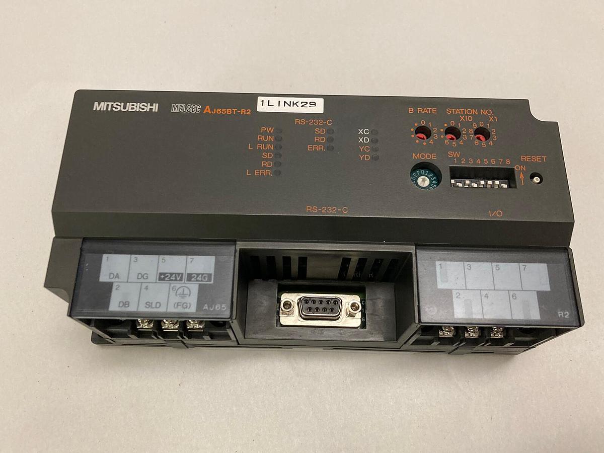 Used Mitsubishi,AJ65BT-R2,Melsec PLC Module RS-232-C