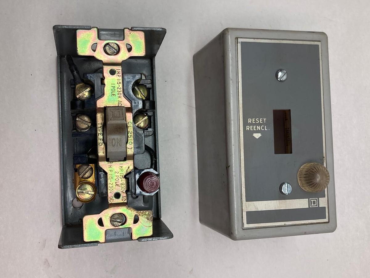 Used Square D,Class 2510 Type F,Overload Relay Switch