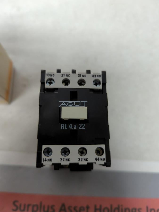 AGUT,RL4a 22,CONTACTOR 120V 60HZ NOS