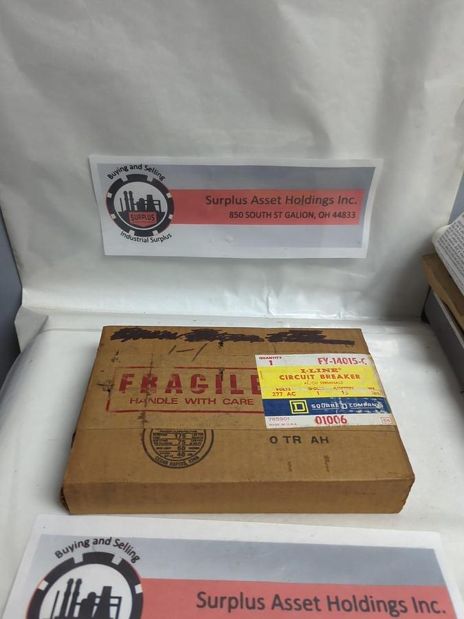 SQUARE D,FY-14015-C,CIRCUIT BREAKER I-LINE 1-POLE 15 AMP 277VAC 15A 1-POLE NOS