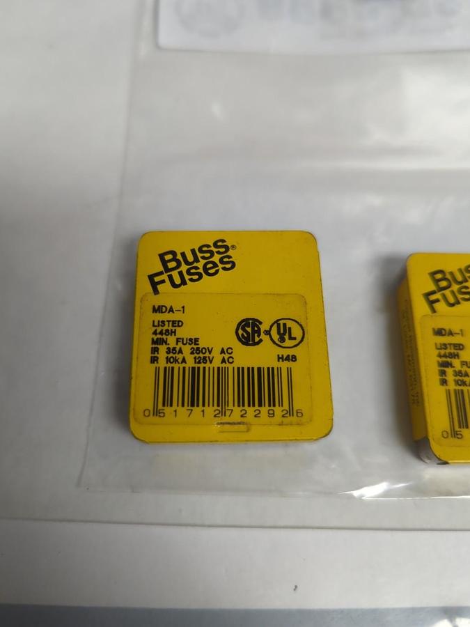 COOPER BUSSMANN,MDA-1,1 AMP FUSE LOT OF 10 NOS