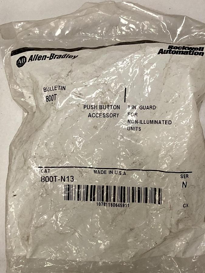 Used Allen Bradley,800T-N13,Pushbutton Guard  Lot of 2