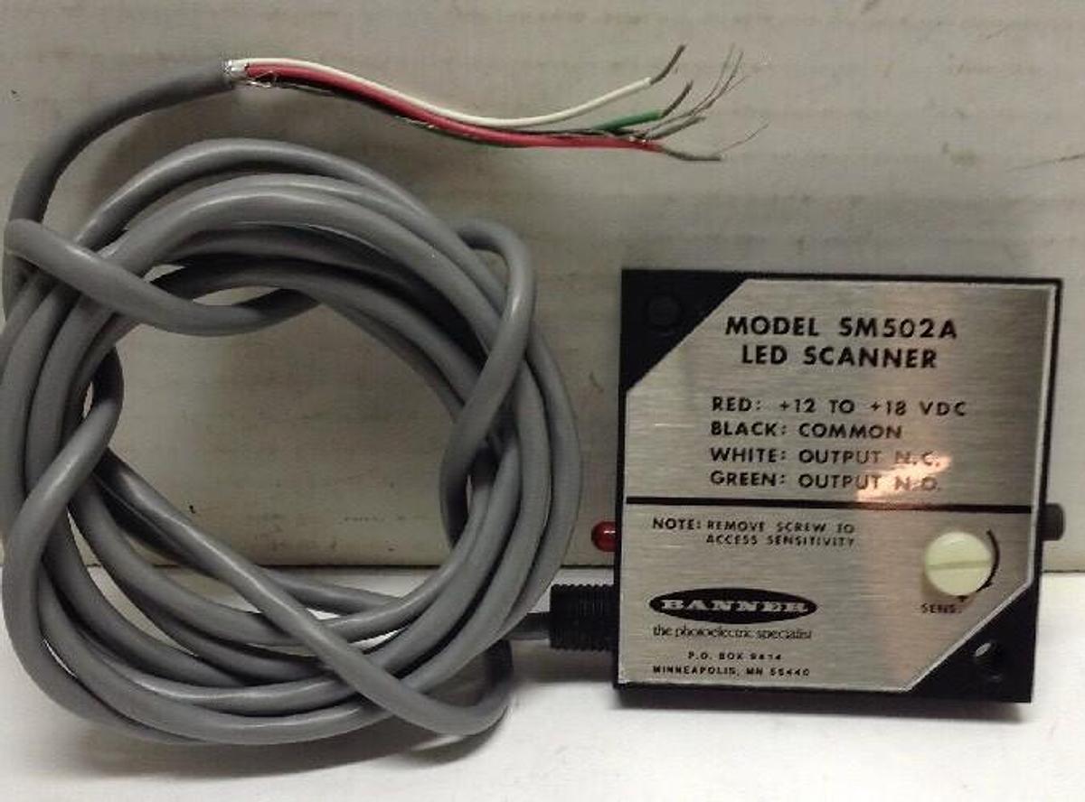 Banner Model,SM502A,LED Scanner