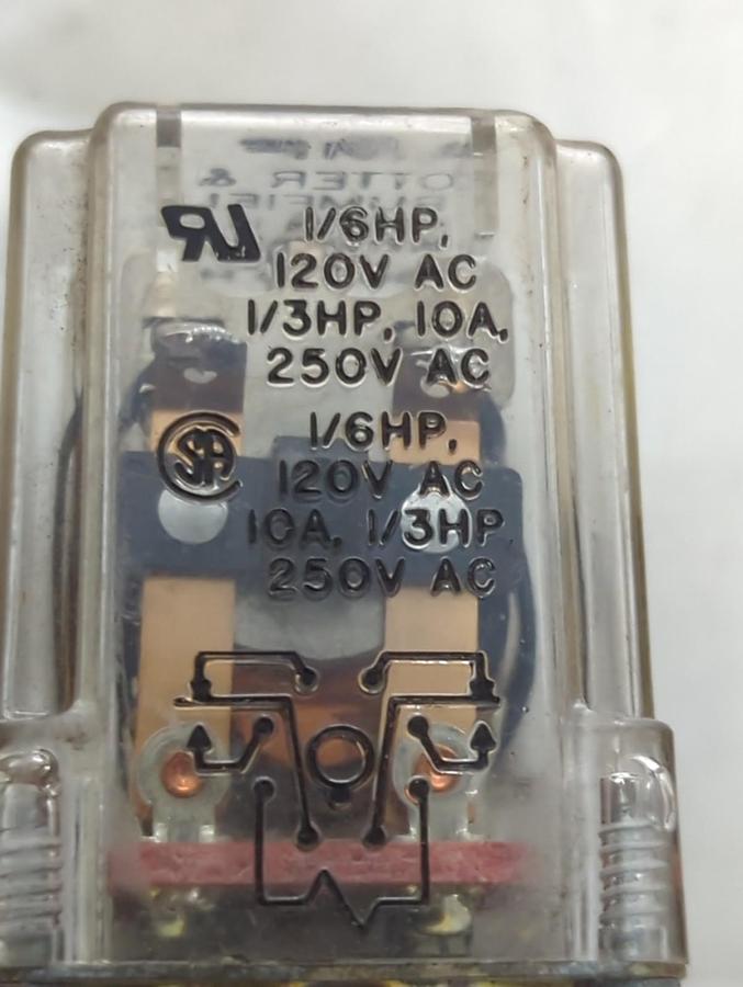 Used P&B,KRP11AG,PLUG IN RELAY 8-PIN LOT OF 2 PRE-OWNED