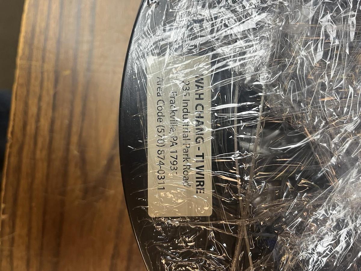 Used ATI Wah Chang,AMS-4951H,WELD TI WIRE DIA .045 SPOOL 15LBS