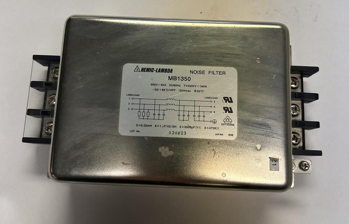 Used NEMIC-LAMBDA,MB1350,NOISE FILTER