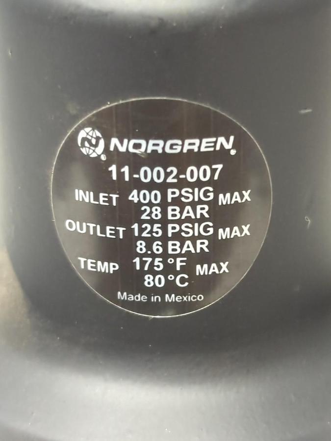 NORGREN,11-002-007,AIR PRESSURE REGULATOR PRE-OWNED