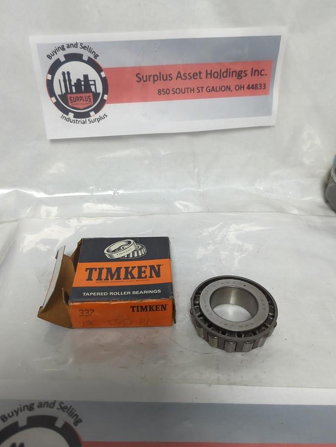 TIMKEN,337,ROLLER BEARING CONE NOS