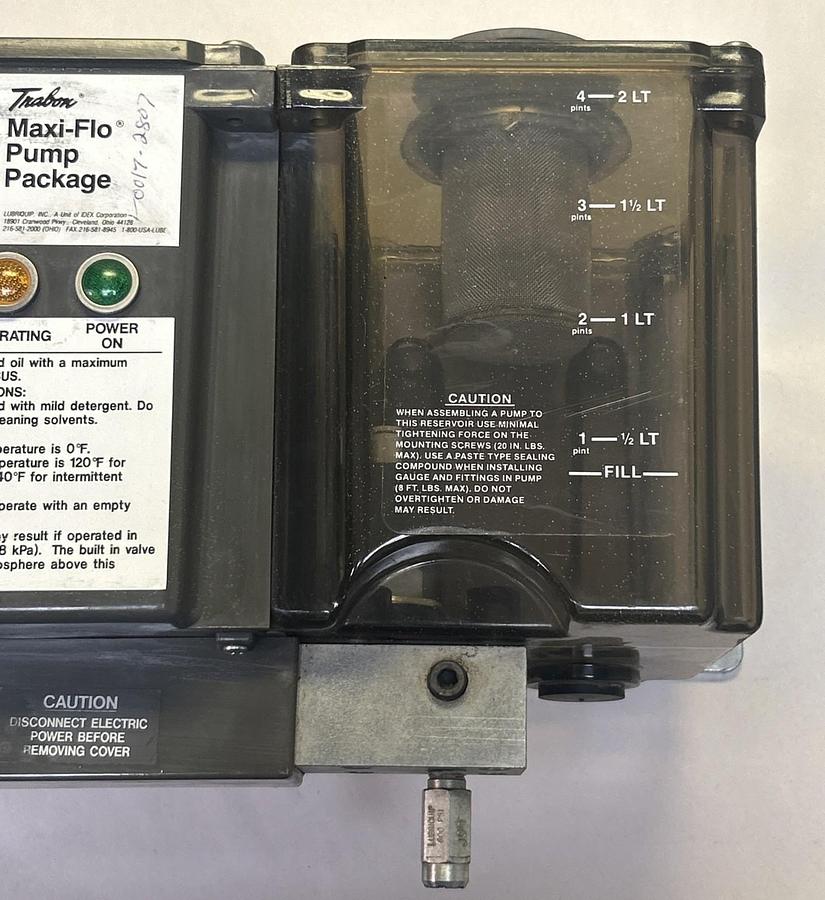 Used LUBRIQUIP,521-500-910,LUBRICATOR PUMP