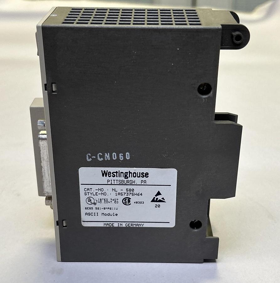 WESTINGHOUSE,NL-580B,ASCII MODULE NOS