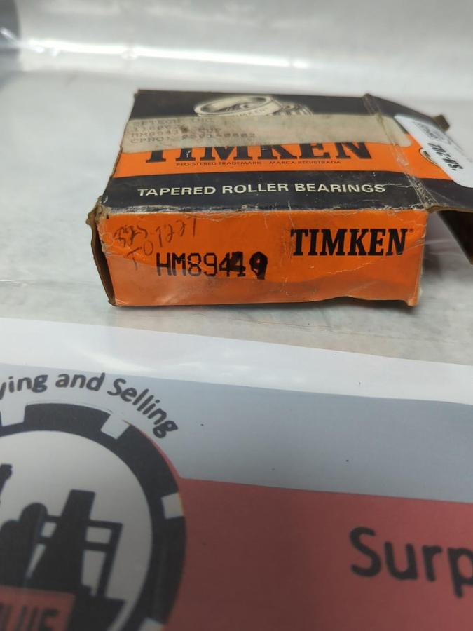 TIMKEN,HM89449,ROLLER BEARING CONE NOS