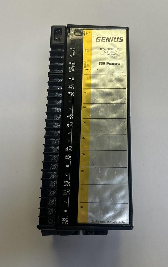 Used GE FANUC,IC660EBS100H,GENIUS BLOCK ISOLATED IN/OUT MODULE