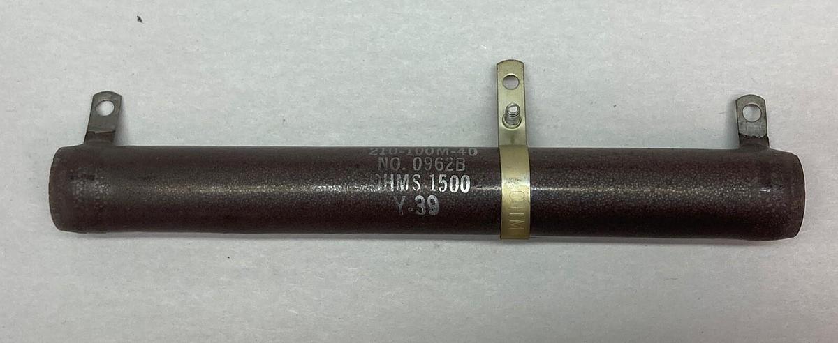 Used Ohmite,0962B 210-100M-40,Resistor 1500 OHMS