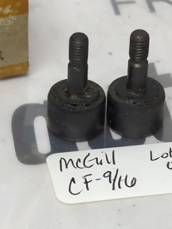 MCGILL,CF-9/16,CAM FOLLOWER 9/16 INCH LOT OF 2 NOS