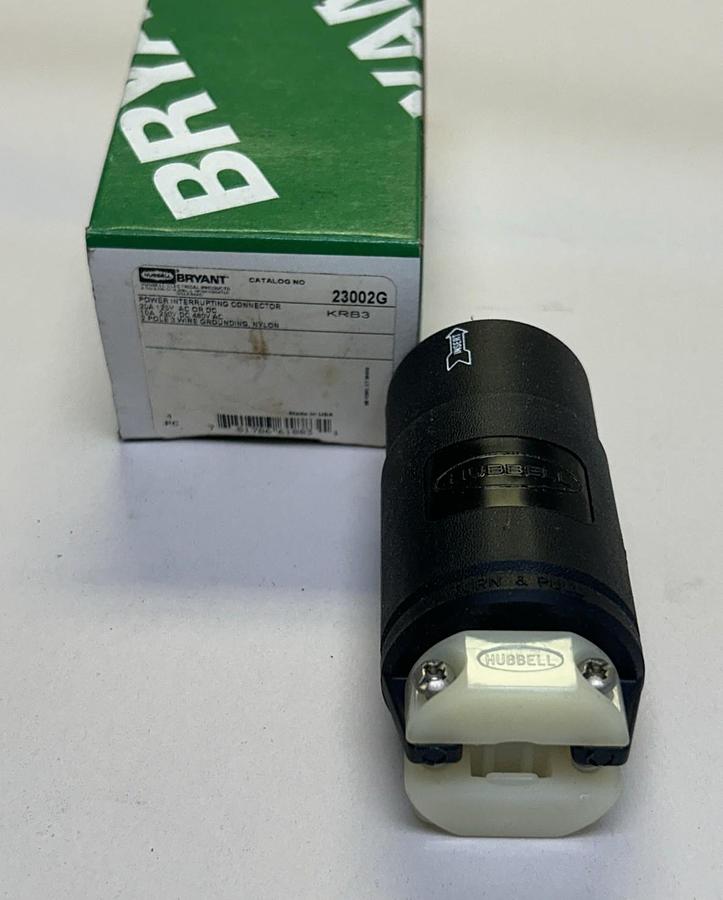 HUBBELL BRYANT,23002G,POWER INTERRUPTING CONNECTOR NOS