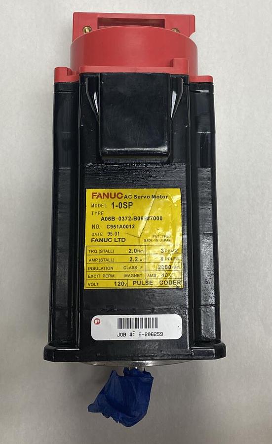 Used Fanuc,A06B-0372-B069#7000,1-0SP AC Servo Motor A06B-0372-B069#7000