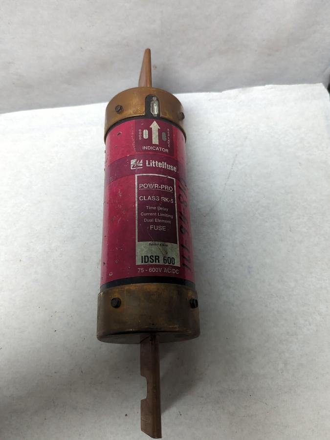 Used LITTELFUSE,IDSR-600,INDICATOR 600 AMP FUSE PRE-OWNED
