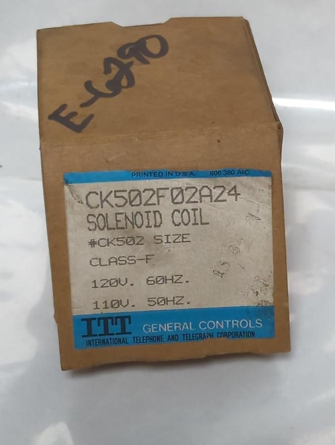 GENERAL CONTROLS,CK502F02A24,COIL 120/110V 60/50HZ NOS