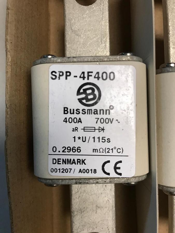 Used Cooper Bussmann,SPP-4F400,Semitron Fuse Box 0f 2 440A 700V