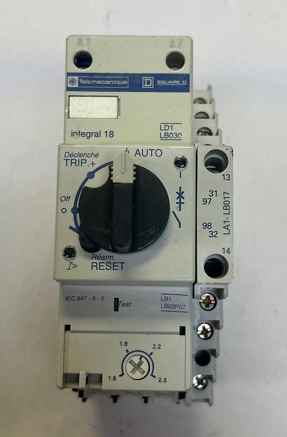 Used TELEMECANIQUE,LD1LB030,MOTOR CONTROLLER / STARTER