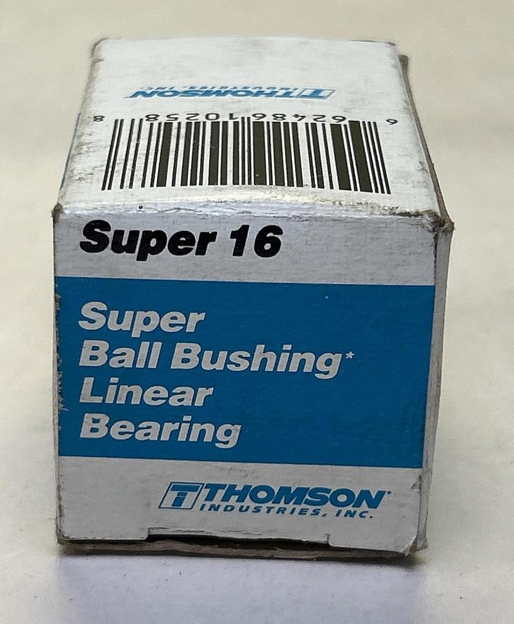 THOMSON INDUSTRIES,SUPER16,LINEAR BEARING BALL BUSHING NOS