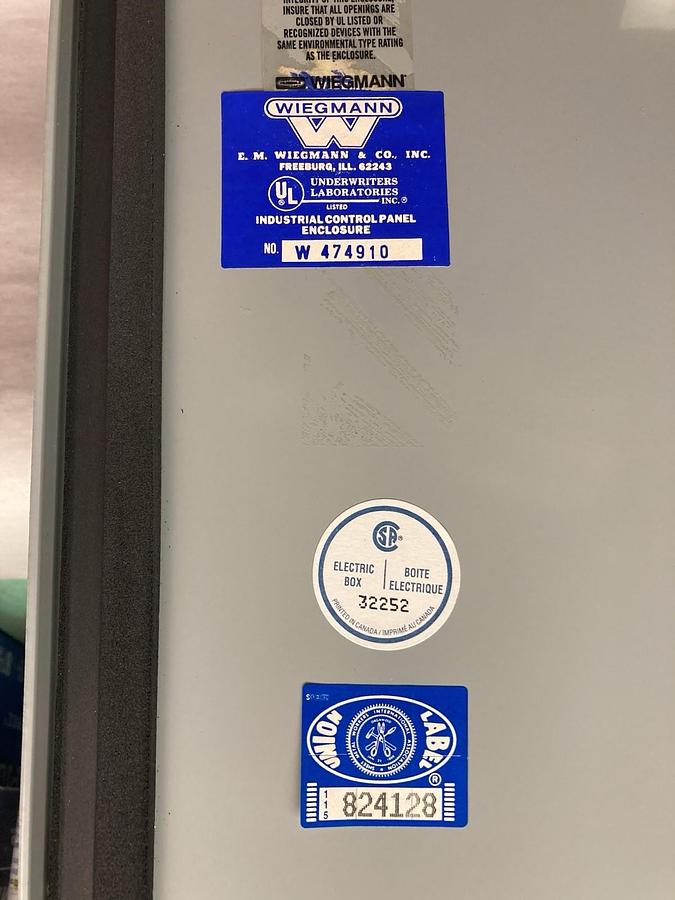 Wiegmann,W 474910,Industrial Control Panel Enclosure