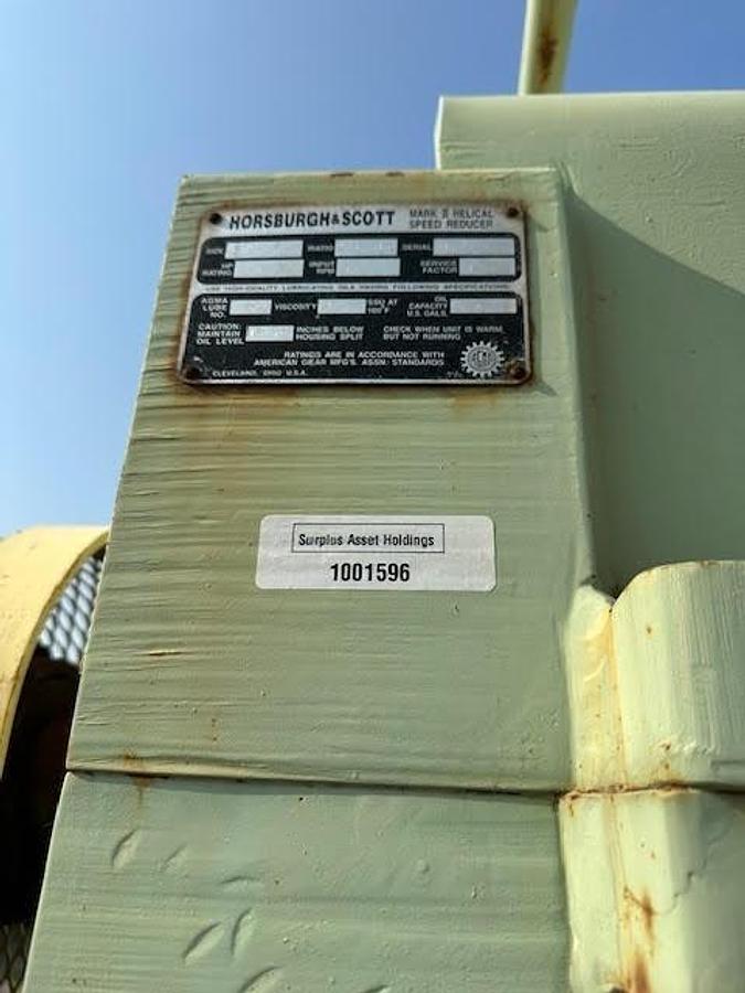 Used Horsburgh & Scott,Mark II Helical Speed Reducer 131.91:1 Ratio 150HP