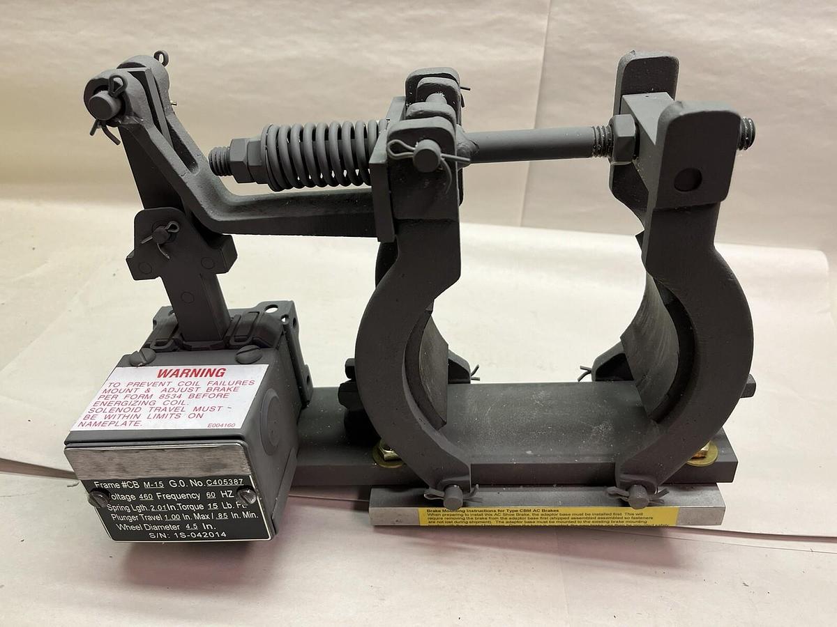 Used STEARNS,CB-M-15,CRANE BRAKE 4.5" WHEEL SIZE 460V 3PH