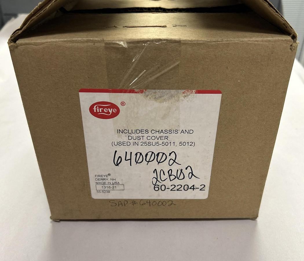 Used FIREYE,60-2204-2,CHASSIS W/ DUST COVER NEW