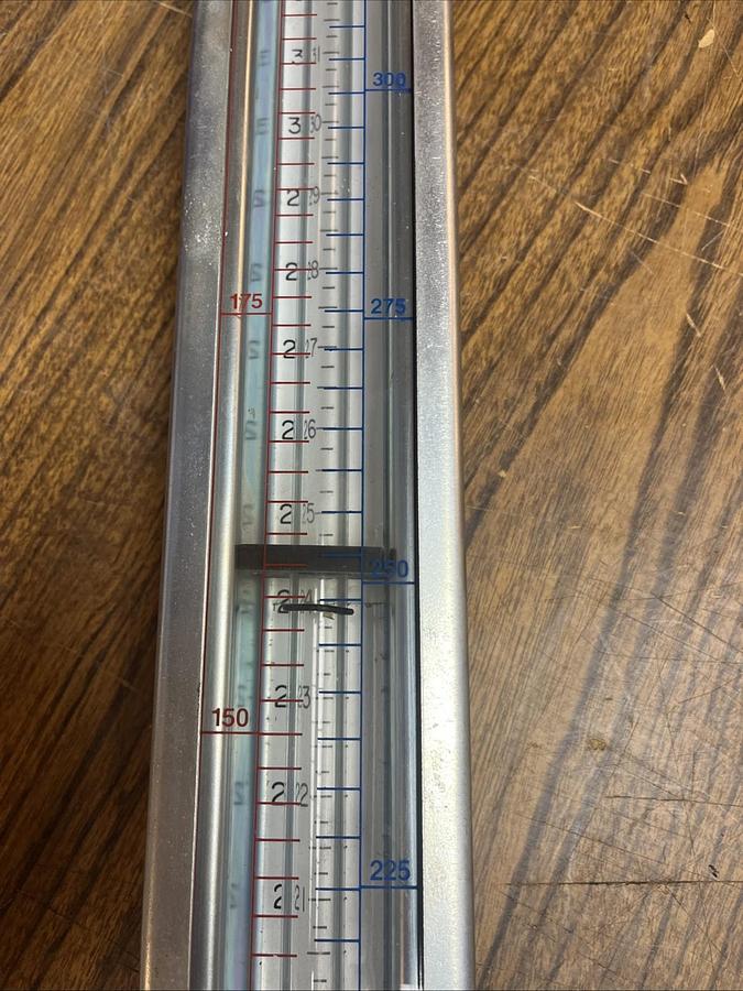UNBRANDED,0-400 GALLON,PORTA FEED TEST GAUGE 47" 1" NPT
