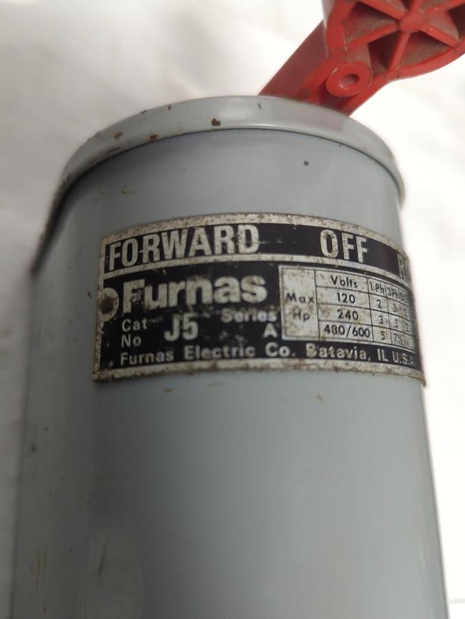 Used FURNAS,J5,DRUM SWITCH CONTROLLER SERIES A FOWARD-OFF-REVERSE PRE-OWNED