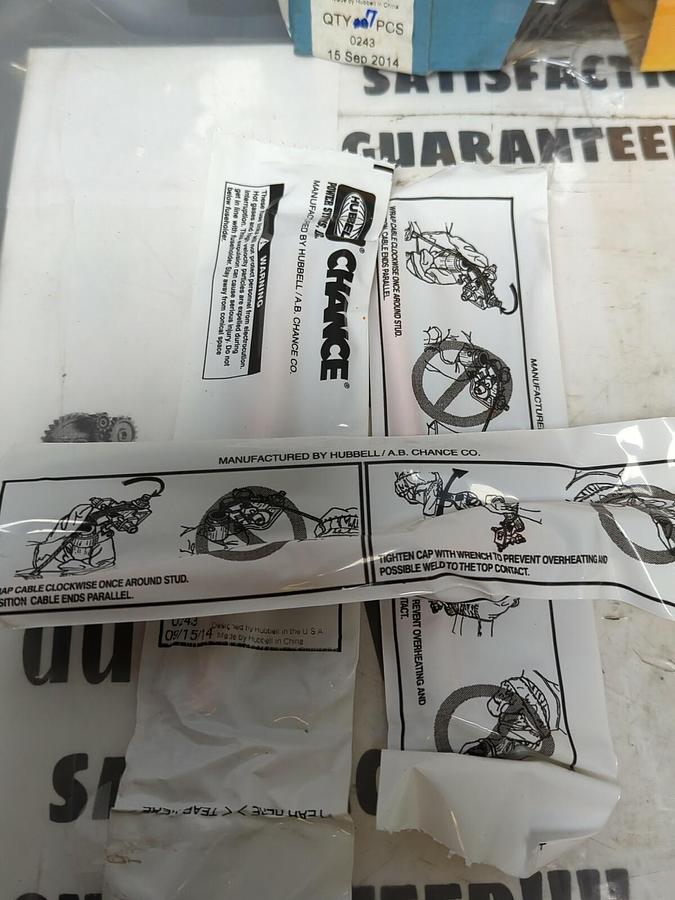 HUBBELL-CHANCE,M25TA23,TYPE-T FUSE LINK REMOVEABLE HEAD 23 IN LENGTH LOT OF 7